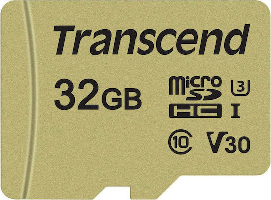 Transcend 500S microSDHC 32GB U3 V30 UHS-I 95MB/s with Adapter