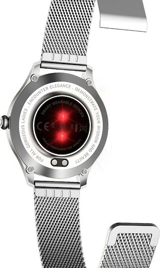 MaxCom Fit FW42 40mm Smartwatch with Heart Rate Monitor (Silver) view 7