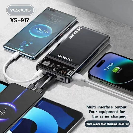 Yesplus YS-917 Power Bank 10000mAh 22.5W Black view 3