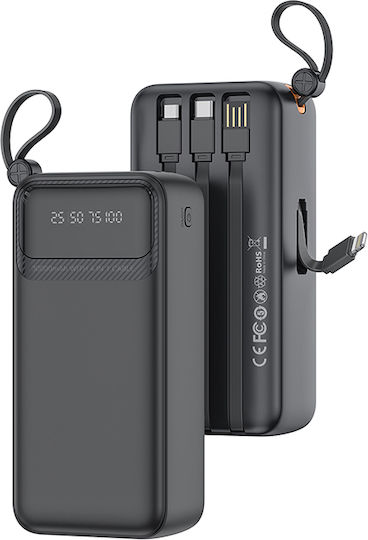 XO PR280 Power Bank 30000mAh 10W with 4 USB-A Ports Power Delivery Black view 1