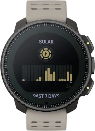 Suunto Vertical Solar Stainless Steel 49mm Waterproof Smartwatch with Heart Rate Monitor (Sand) view 4