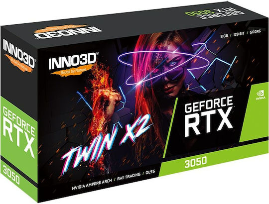 Inno 3D GeForce RTX 3050 6GB GDDR6 Twin X2 Graphics Card view 3