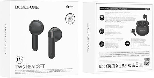 Borofone BW28 Illusion TWS In-ear Bluetooth Handsfree Earphones with Charging Case Black view 2