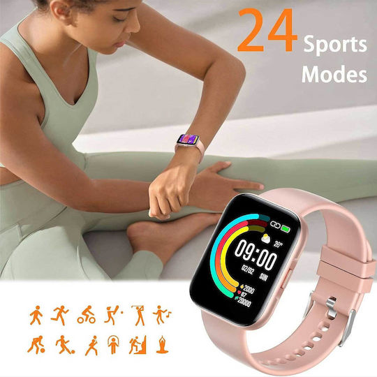 ANCwear ANC-207 Smartwatch with Heart Rate Monitor (Pink) view 4