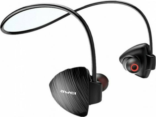 Awei A847BL In-ear Bluetooth Handsfree Earphones with Sweat Resistance Black view 1