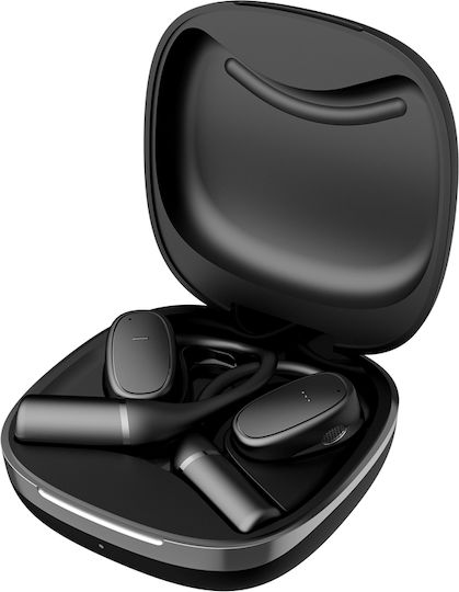 Wiwu O300 Bone Conduction Bluetooth Handsfree Earphones with Charging Case Black view 1
