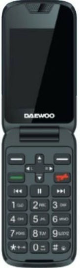 Daewoo DW8002BK Dual SIM Mobile with Large Buttons Black view 1