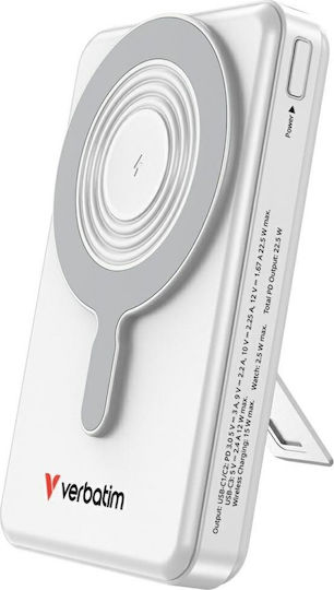 Verbatim Charge ‘n’ Go Power Bank 10000mAh 22.5W Power Delivery / Quick Charge 3.0 Silver view 1