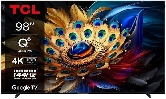 TCL Smart Television 98" 4K UHD QLED 98C655 HDR (2024) vista 4