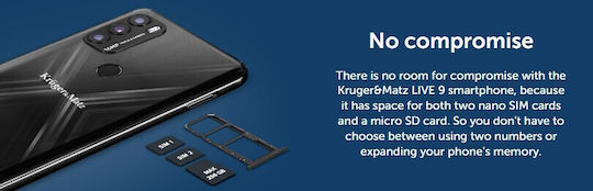 Kruger & Matz Live 9 Dual SIM (4GB/64GB) Blue view 5