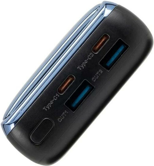 Rivacase VA1075 Power Bank 20000mAh 45W with 2 USB-A Ports and 2 USB-C Ports Power Delivery / Quick Charge 3.0 Black vue 3