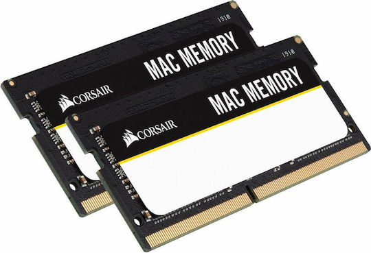 Corsair Mac Memory DDR4 32GB RAM with 2x16GB Modules and Speed 2666 for Laptop CMSA32GX4M2A2666C18