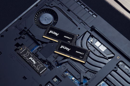 Kingston Fury Impact DDR5 with Module 1x16GB and Speed 4800 for Laptop KF548S38IB-16 vue 5