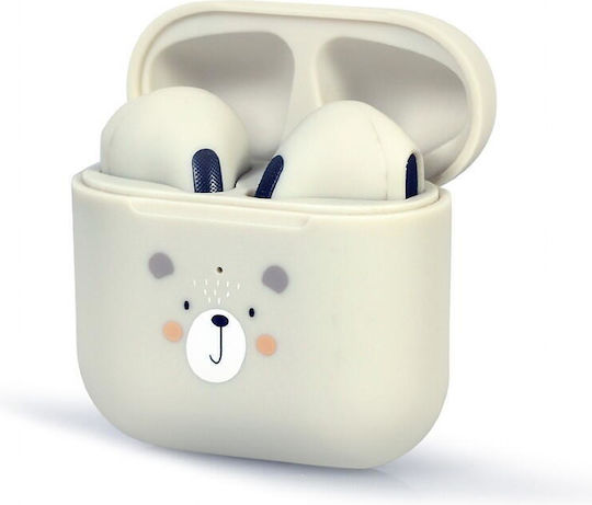 Gembird TWS-01 In-ear Bluetooth Handsfree Earphones with Charging Case White view 1