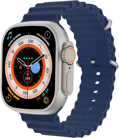 S800 Ultra Max 1.96 Inch Tft Screen Smart Watch Support Heart Rate Blood Pressure Monitoring Blue