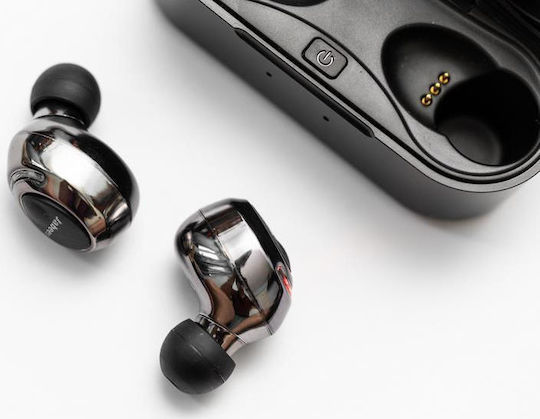 Jabees Firefly Pro In-ear Bluetooth Handsfree Earphones with Charging Case Black view 2