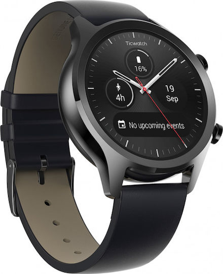 Ticwatch C2 Stainless Steel 43mm Smartwatch (Black) view 2