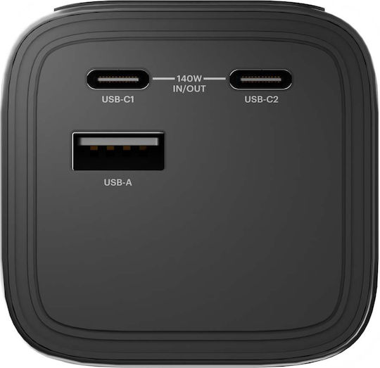 Cygnett Power Bank 27000mAh 148W With USB-A Output Port And 2 USB-C Output Ports Black view 2
