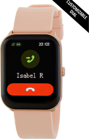 Marea B59008-3 Smartwatch with Heart Rate Monitor (Pink)