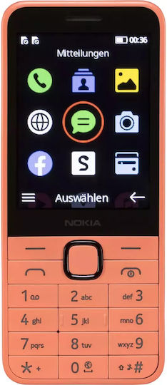 Nokia 215 4G (2024) Dual SIM Mobile Mobile Peach view 3