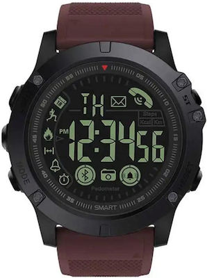 GF02 Waterproof Smartwatch with Heart Rate Monitor (Black)