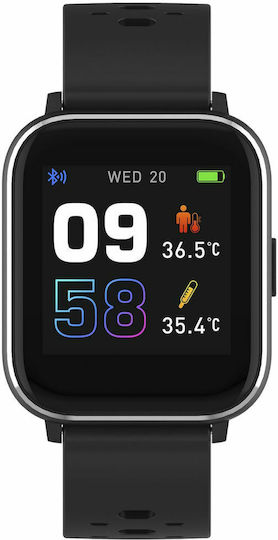 Denver SW-165 Smartwatch with Heart Rate Monitor (Black)