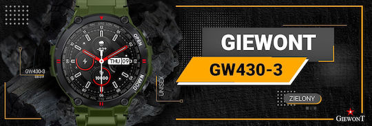 Giewont 430-3 Smartwatch with Heart Rate Monitor (Green) view 9