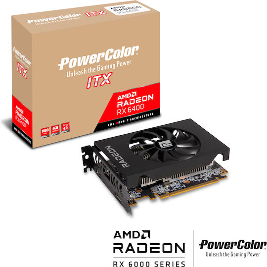 PowerColor Radeon RX 6400 4GB GDDR6 Graphics Card view 1