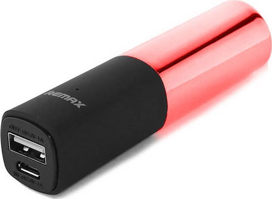 Remax Lipmax RPL-12 Power Bank 2400mAh with USB-A Port Red