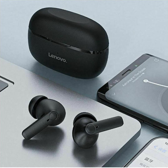 Lenovo HT05 In-ear Bluetooth Handsfree Earphones with Charging Case Black view 3