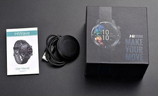 HiFuture HiWave Aluminium Smartwatch with Heart Rate Monitor (Black) view 2