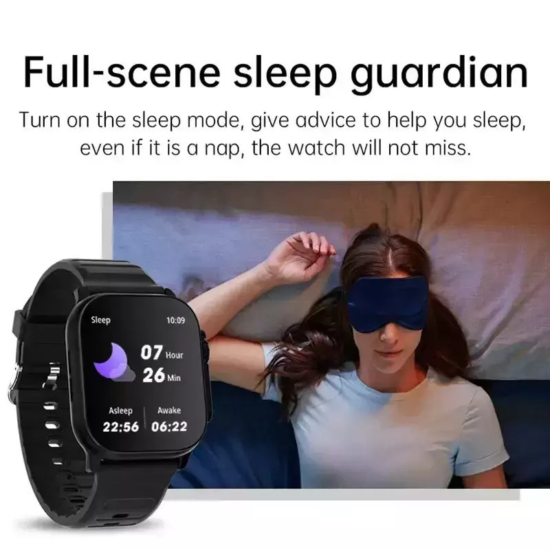 T900 Ultra Smartwatch with Heart Rate Monitor (Black) view 9