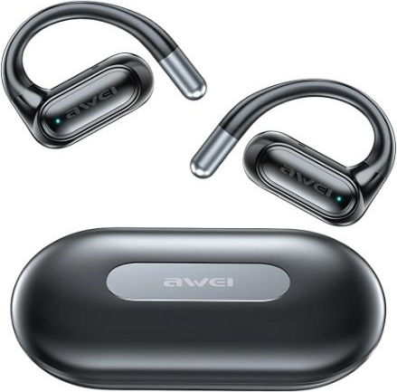 Awei T93 Open Ear Bluetooth Handsfree Earphones with Sweat Resistance and Charging Case Black view 2