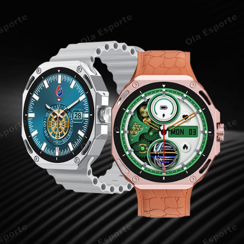 V18 ProMax Smartwatch with Heart Rate Monitor (Gold) view 3