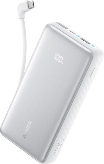 Anker Zolo Power Bank 10000mAh 22.5W with USB-A Port and USB-C Port White
