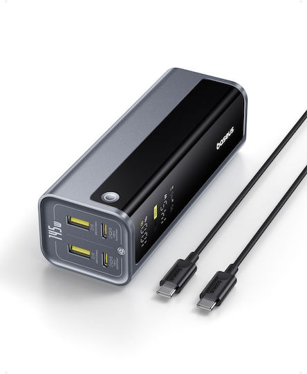 Baseus EnerGeek GP12 Power Bank 20800mAh 145W with 2 USB-A Ports and 2 USB-C Ports Gray view 3