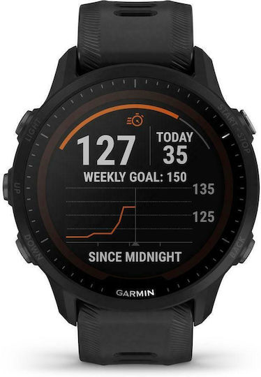Garmin Forerunner 955 Solar 46mm Waterproof Smartwatch with Heart Rate Monitor (Black)