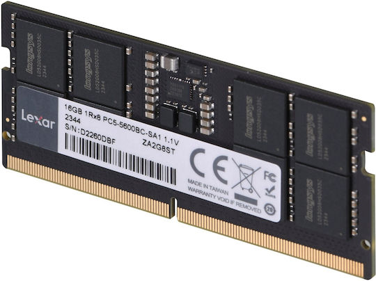 Lexar DDR5 with Module 1x16GB and Speed 5600 for Laptop LD5S16G56C46ST-BGS view 3