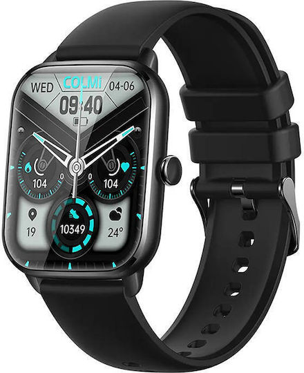 Colmi C61 Aluminium Smartwatch with Heart Rate Monitor (Black) view 3