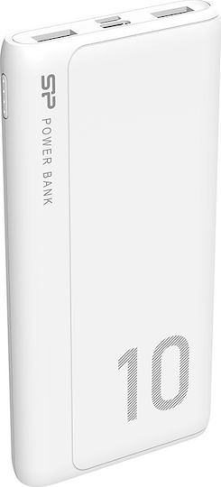 Silicon Power GP15 Power Bank 10000mAh with 2 USB-A Ports White vue 2