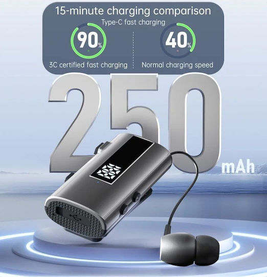 K92 In-ear Bluetooth Handsfree Earphone Lapel Black view 5