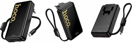 Hoco Q45 Power Bank 10000mAh with USB-A Port and USB-C Port Power Delivery / Quick Charge 3.0 Black view 2