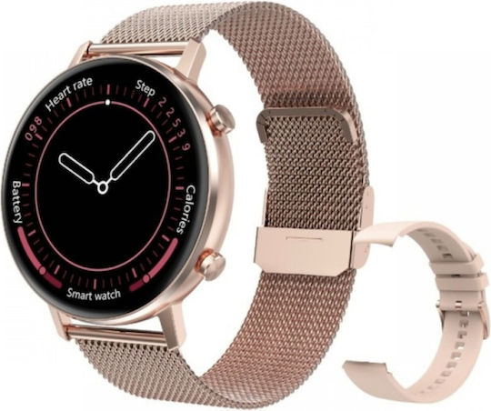 BeFIT PRO Smartwatch with Heart Rate Monitor (Gold) view 6