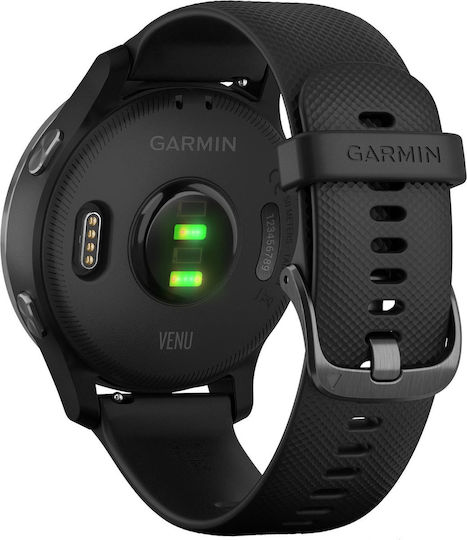 Garmin Venu Stainless Steel 43mm Waterproof Smartwatch with Heart Rate Monitor (Slate / Black) view 7