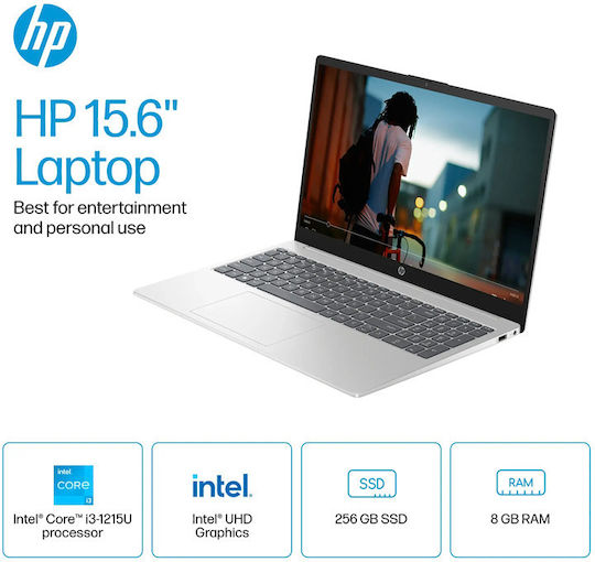HP 15-fd0023dx 15.6" (i3-1215U/8GB/256GB SSD/UHD Graphics/W11 S) (US Keyboard) vue 6