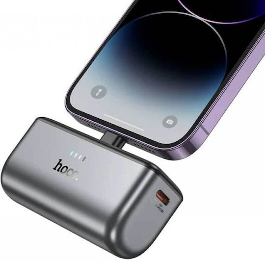 Hoco Q31 Lightning Power Bank 5000mAh Gray view 1