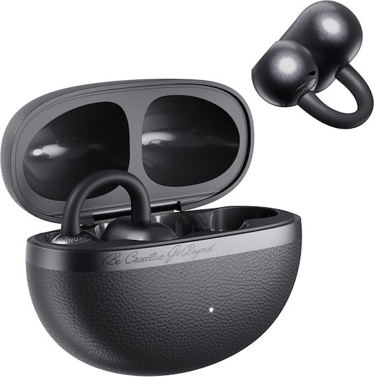 QCY Crossky C50 Open Ear Bluetooth Handsfree Earphones with Sweat Resistance and Charging Case Gray view 4