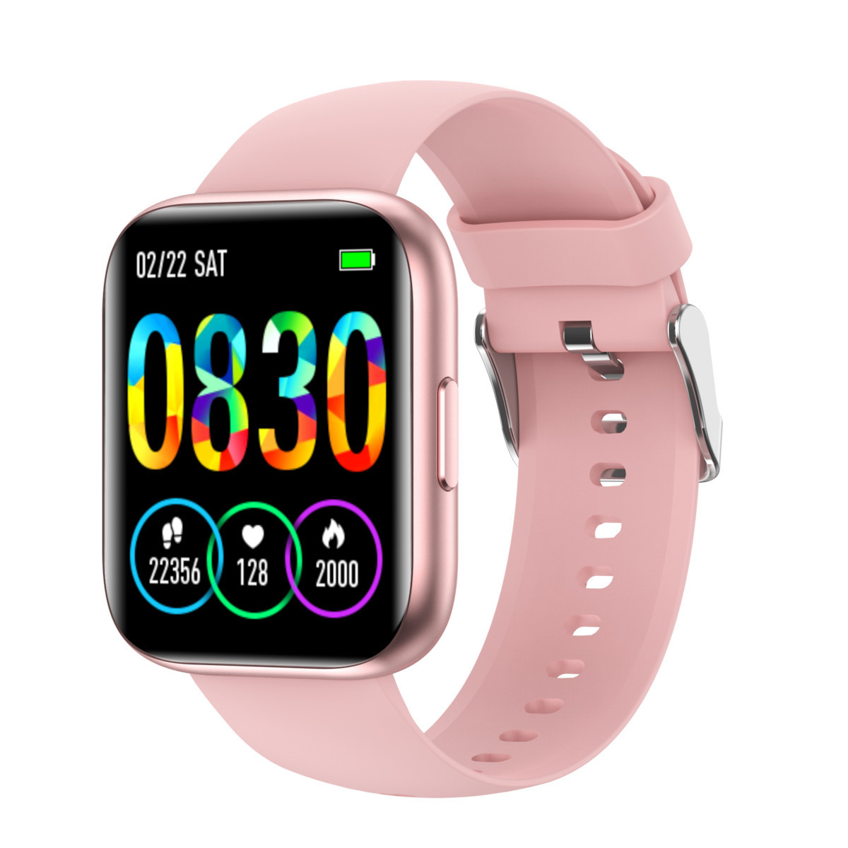 TrendFIT PRO Aluminium Smartwatch with Heart Rate Monitor (Pink) view 2