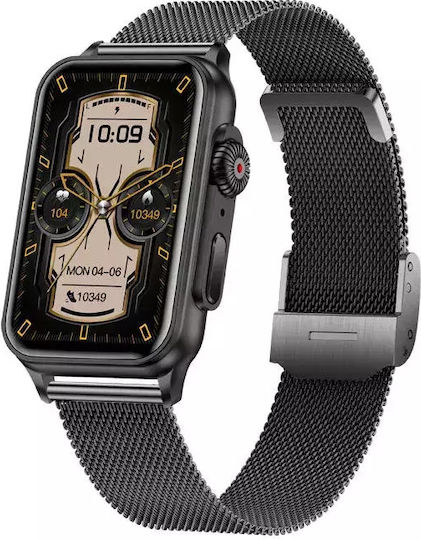Smart Watch Nubi H23 Bluetooth Talk Pulse Calories Blood Pressure Remote Camera Pedometer Black view 2