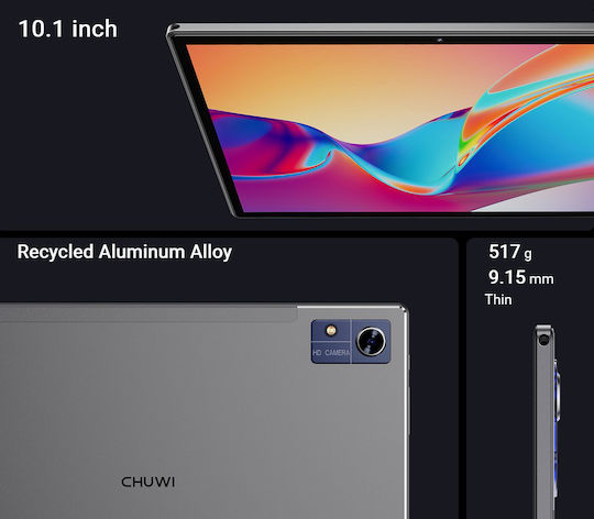 Chuwi Hi10 XPro 4G 10.1" Tablet (4GB/128GB) Gray view 2